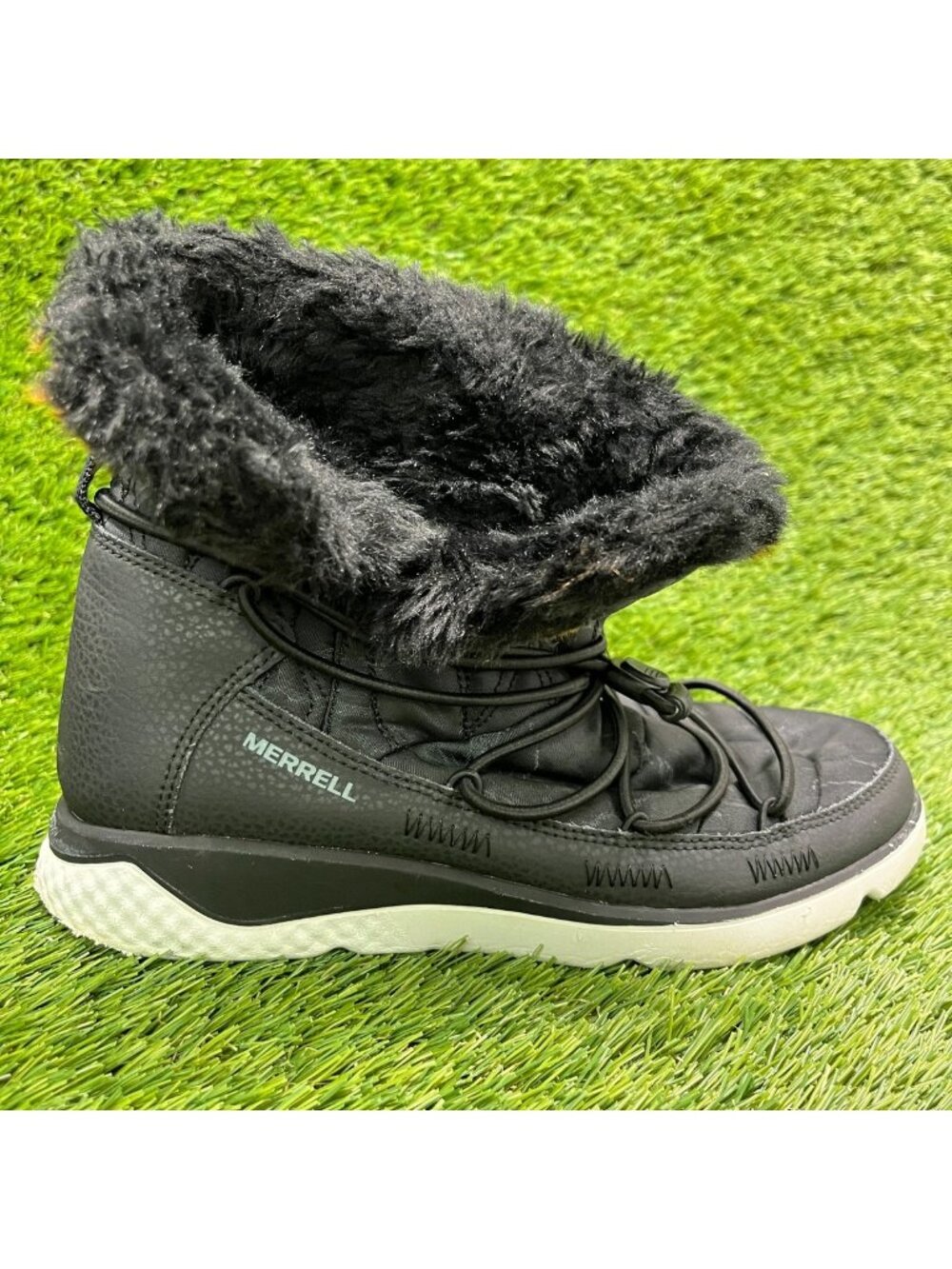 Merrell 1Six8 Farchill Mid Polar AC+ Womens Size 6.5 Black Outdoor Winter Boots